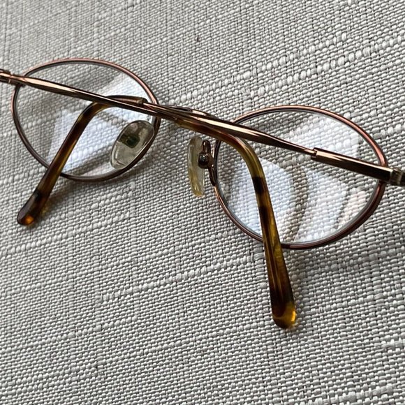 Vintage Liz Claiborne Eyeglasses Bronze Tone Glasses Frame 48[]20 LC-161 TPE - Picture 4 of 12